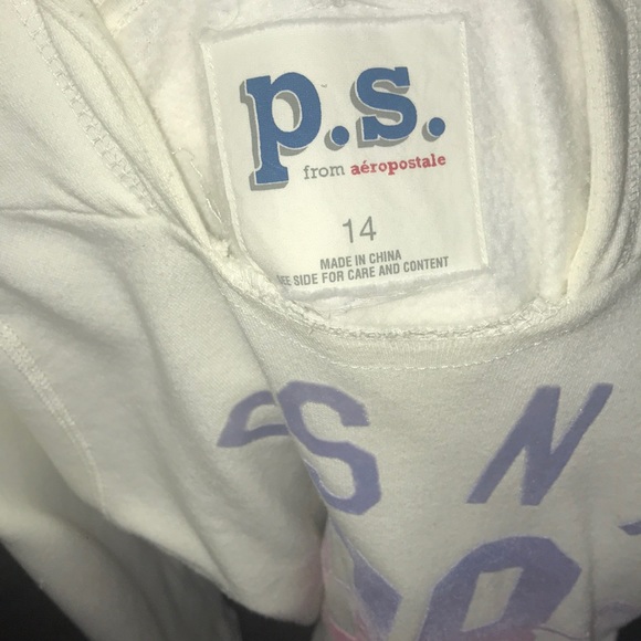 Never Worn White Sweatshirt - Picture 3 of 3